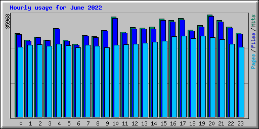 Hourly usage for June 2022