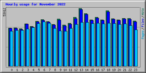 Hourly usage for November 2022
