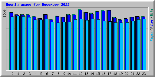 Hourly usage for December 2022