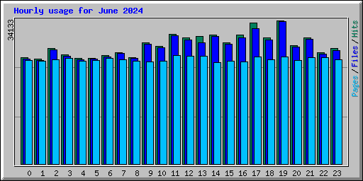 Hourly usage for June 2024